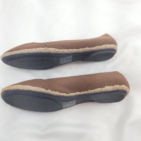 Gomax Womens Sienna-14 Brown Round Toe Slip On Flat Heel Espadrille Shoes Size 9 - Picture 6 of 12